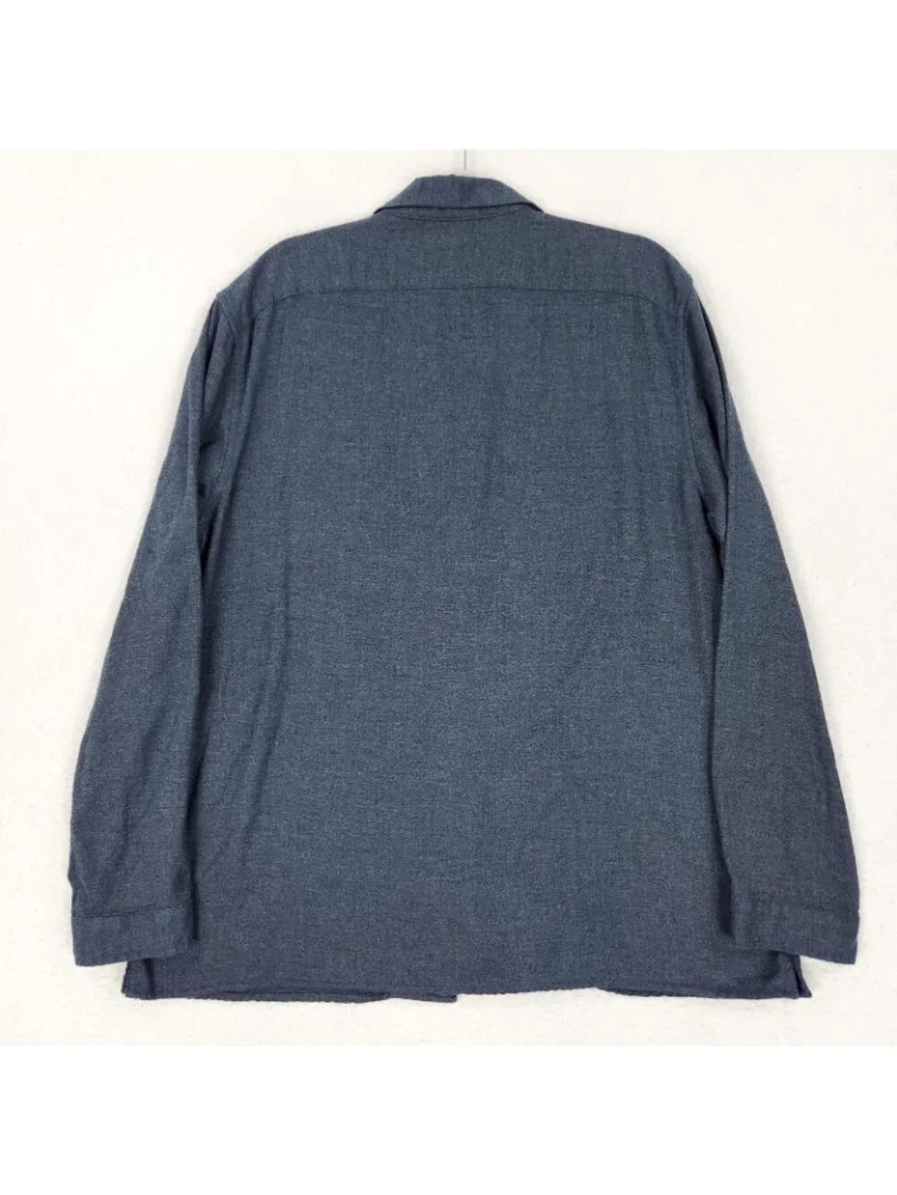 Banana Republic Shirt Mens XL Blue Flannel Button Front Long Sleeve Pockets - Picture 8 of 10